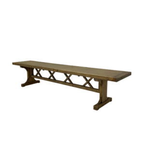 wooden bench rental for event
